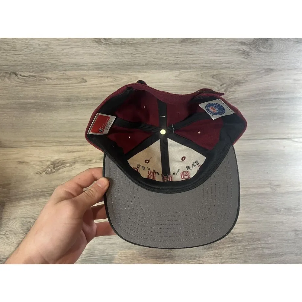 Vintage San Francisco 49ers Hat Cap Strapback NFL‎ Game Day NWT Block Logo Flaws